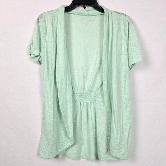 Maurices XL Mint Open Front Cardigan Short Sleeve - Picture 1 of 7